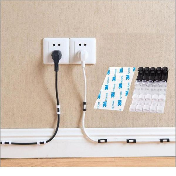

cable organizer clips cable management desk& workstation abs wire manager cord holder usb charging data line bobbi jllbud