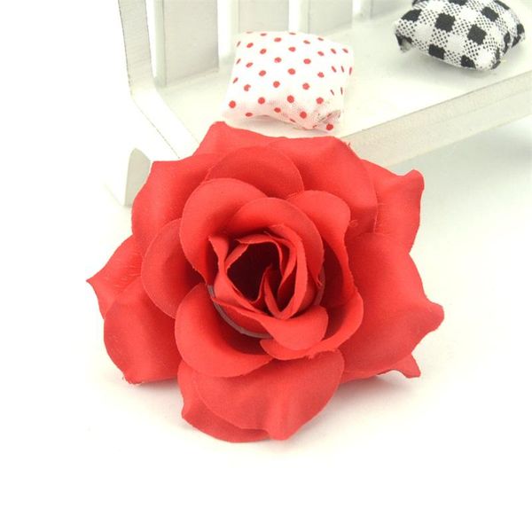 

5pcs 6.5cm large handmade artificial silk rose flowers heads diy scrapbooking garland fake mini flower for wedding decoration wmtyku
