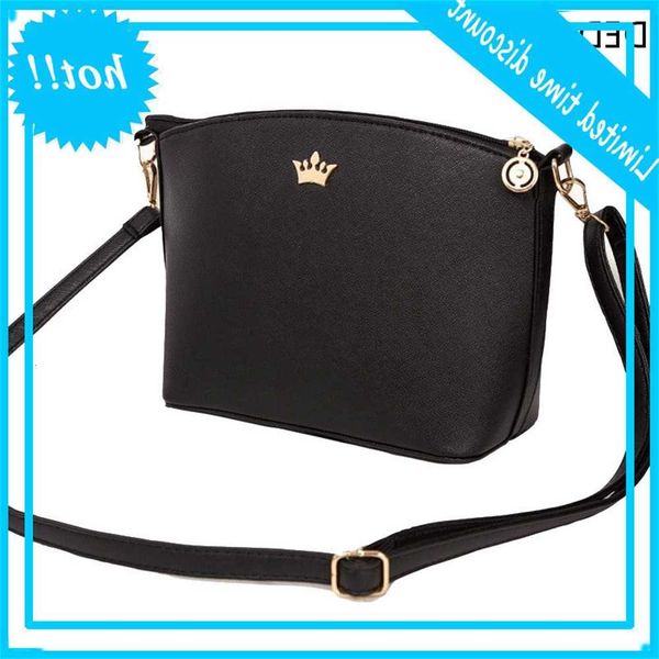 

new little lovers sweet color handbags women coupling ladies wallets famous brand shoulder belt messenger crossbody crown cups