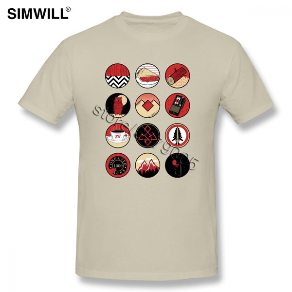 

sport fashion tshirt mens eco cotton t shirt iconic peaks tees shirts short sleeves o neck twin peaks print tshirts gift idea apparel