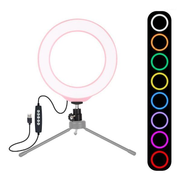 

led ring selfie light lamp 16cm adjustable pgraphic lighting for tiktok live video studio streaming broadcast1