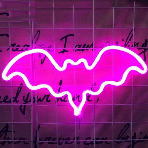 

bat shaped светодиодные неоновый знак wall неоновый свет водить крытый декор ночники для венчания birthday party bedroom таблица подарков де