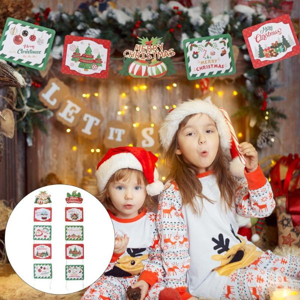 

1pc fashion stylish door hanging ornament p props hanging banner christmas board for party
