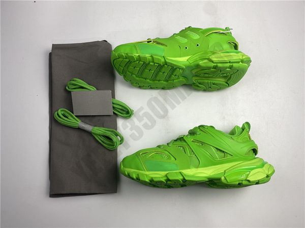 

2020 og track 3.0 combination fluorescent green paris triple s luxury sneakers designers shoes sports breathable mens woman running shoes