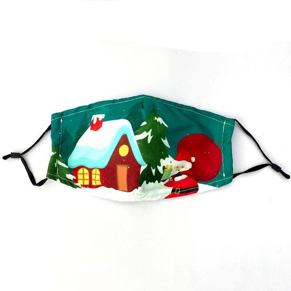

merry christmas face mask kids santa claus gift snowflake child print cartoon designer face mask breathable dustproof pm2.5 facemask