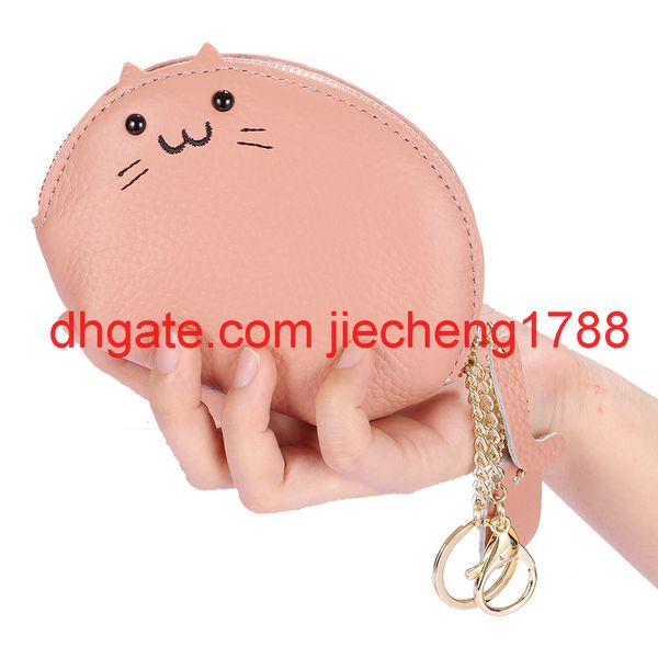 

creative leather zero wallet female key bag simple japanese small wallet mini cute niche coin bag, Red;black