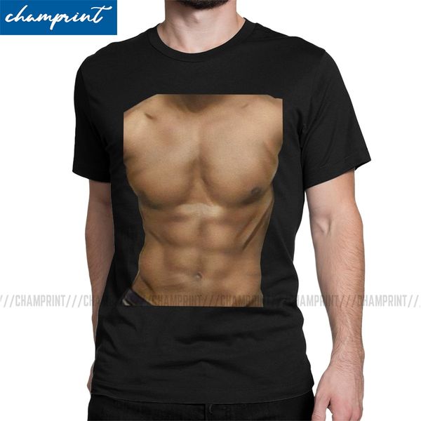 

stomach six pack abs model for body novelty tees round collar short sleeve gift idea sport hooded sweatshirt hoodie men t shirt