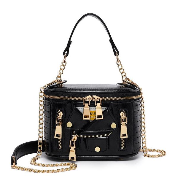 

luxury handbags women bags designer cool jacket shaped punk motobike style shoulder messenger crossbody bag for women 2020