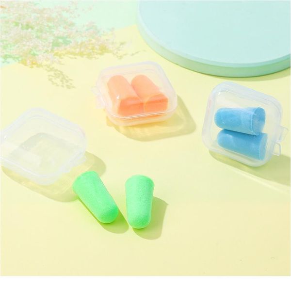 

soft foam anti-nosie earplugs ear protector plugs anti sound noise protection for travel sleeping noise r sqclti
