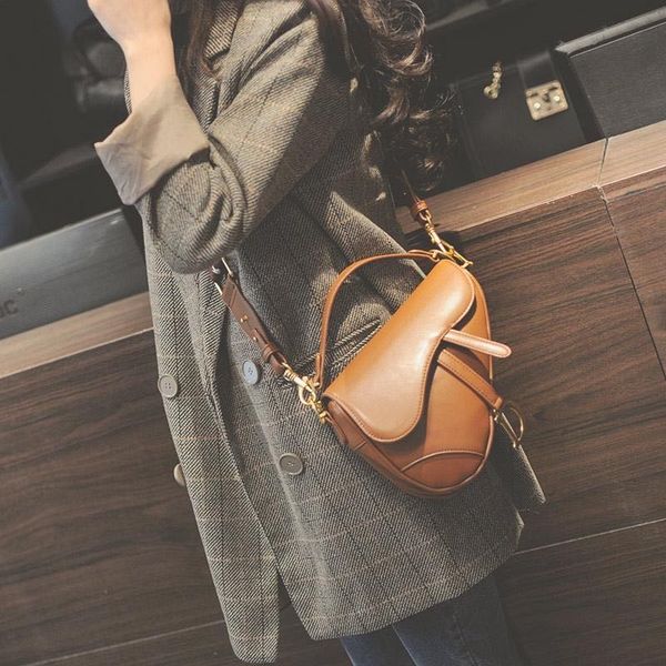 

women handbags mini retro organ bag adjustable chain crossbody bag genuine leather handbags purses messenger bag tote mini bags d164lmk1, Black