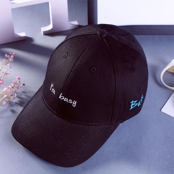 

мужчины женщины casquette моды вс hat вышитые подарков летняя защита бейсболка универсальный письмо твердая регулируемый размер, Black;white