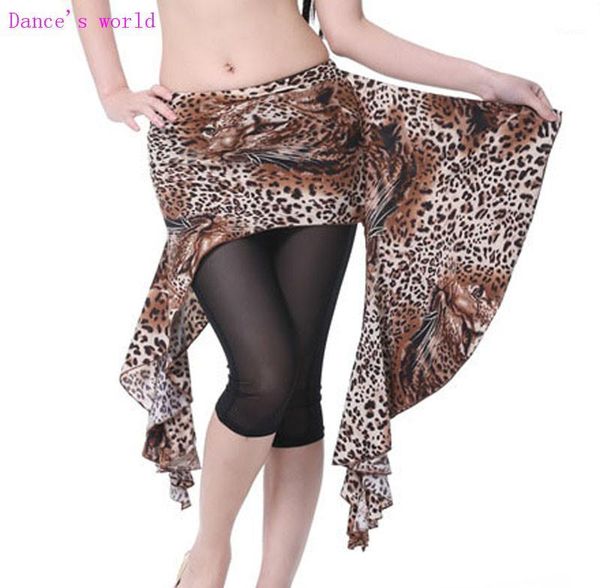 

wholesale dance skirt leopard belly dance clothes women belly hip scarf1, Black;red