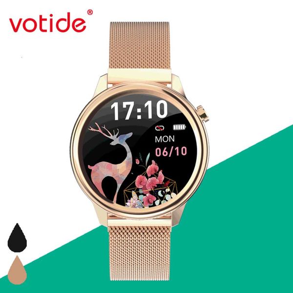 

votide xf80 fashion women's smart watch body temperature heart rate blood oxygen physiological health monitoring waterproof exercise