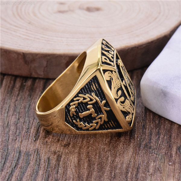 

style 316 stainless steel fashion unique gold past master symbol masonic for men mason asonary si, Golden;silver