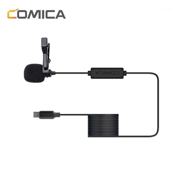 

lighting & studio accessories comica cvm-v01sp(uc) lavalier microphone clip-on omnidirectional mic super shielding for type-c interface smar