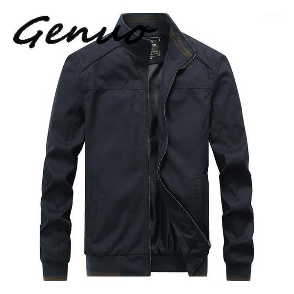 

men's jackets genuo 2021 men fashion autumn winter men's solid color jacket male casual simple wild coats brand clothing1, Black;brown