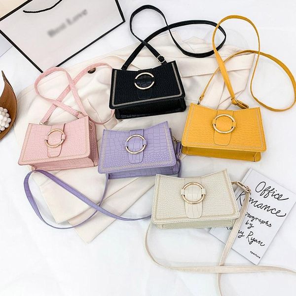 

leather crossbody bags new fashion female bag square bag messenger small handbag