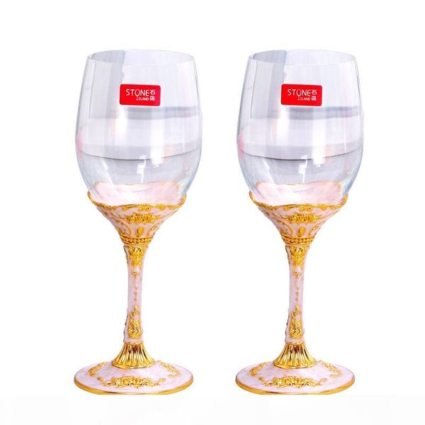 

european creative lead-crystal red wine glass wine cup 2 pcs goblets small luxury crystal family drinkware