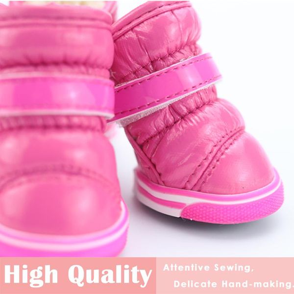 

зимние домашние собаки обувь супер теплые 4 шт. / комплект ботинки собаки хлопчатобумажные скольжения 2xl обувь для небольшого домашнего жив