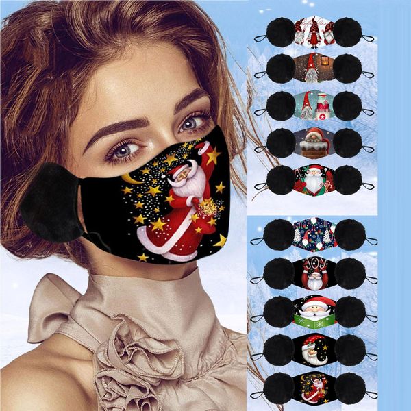 

взрослый рождество маска повязка бандана многоразовый маска mascarilla navidad masque котон lavable adulte mascherine cubrebocas wmtkpa, Black