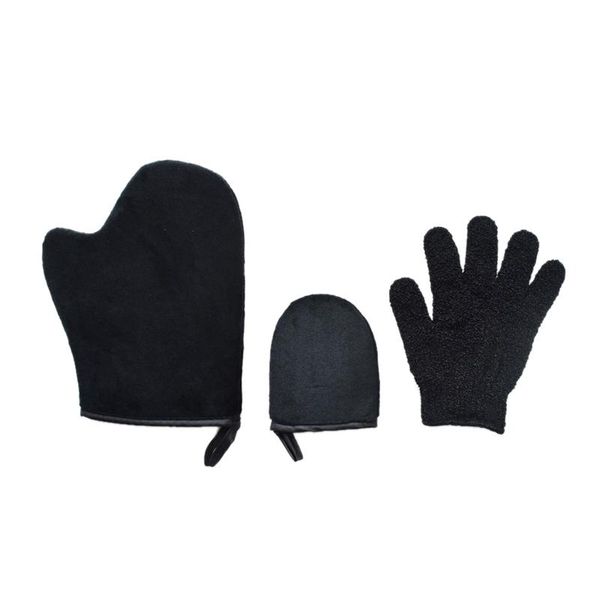 

five fingers gloves self tanning miapplicator-non-slip elastic wrist and thumb, gloves, self-tanning 3pcs, Blue;gray