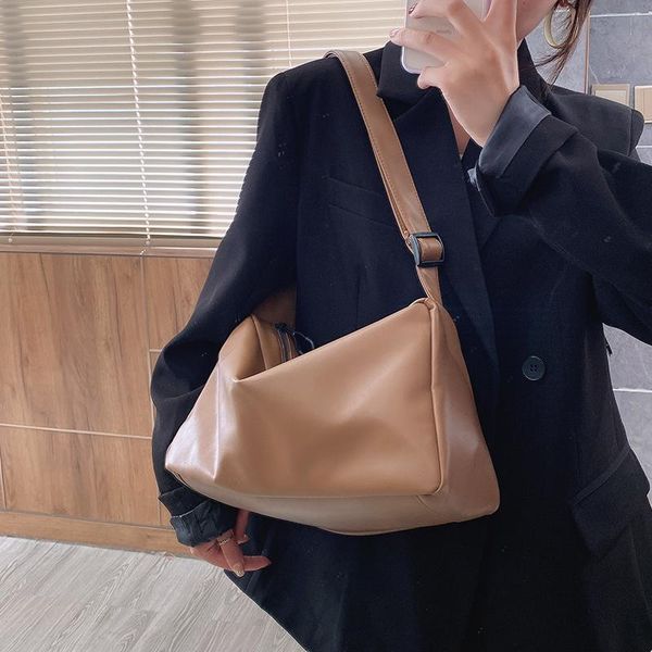 

original design casual ladies bag fall/winter fashion simple large capacity shoulder underarm bag messenger width: 35cm