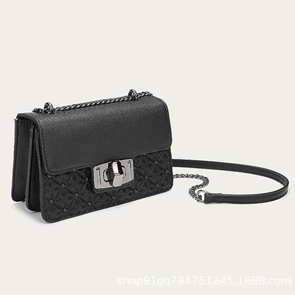 

women's bag black leather handbag desinger chain bag woman small luxury handbags