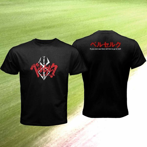 

berserk quotes ever see god go to hell berserker logo retro black cartoon new fashion sport hooded sweatshirt hoodie t shirt