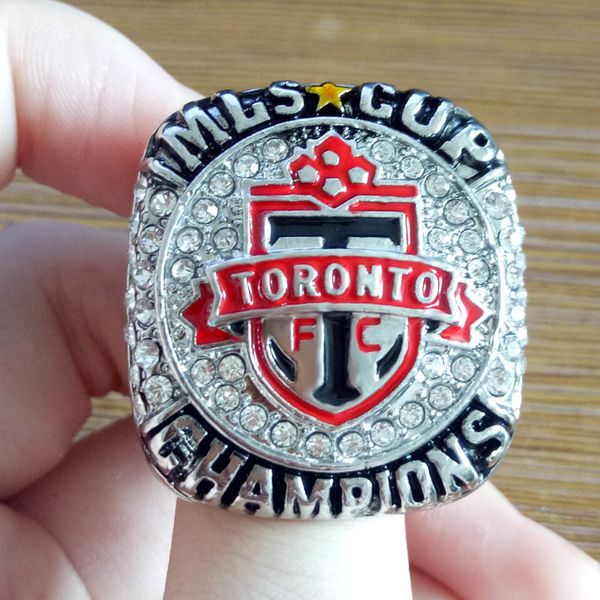 

designer collector's gift mls cup toronto fc championship fan ring fan gift whole drop shipping, Slivery;golden