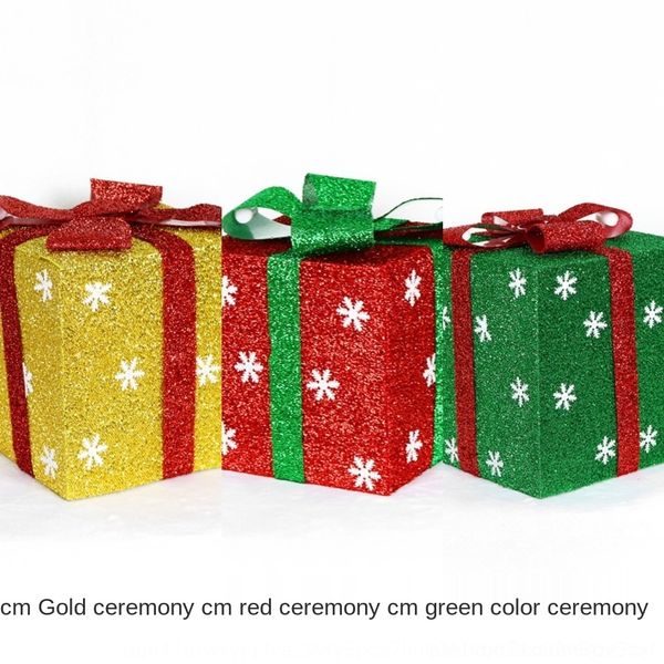 

amf2u christmas tree decorations high-grade pvc christmas gift box bar decorative shopping decorative cloth cloth mall window decoration sce