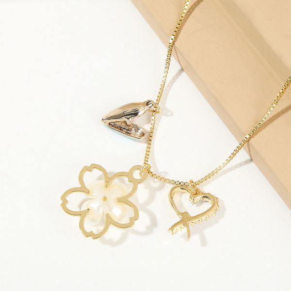 

luxury design cute 4 leaf clover pendant necklace bracelet for women gift, Silver