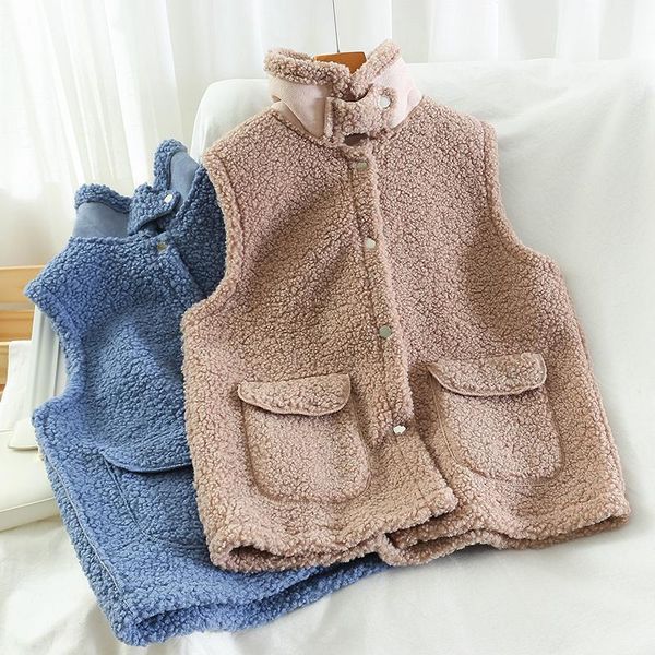 

2021 new fashion women's clothing turn-down collar sleeveless jacket women vest for women1, Black;white