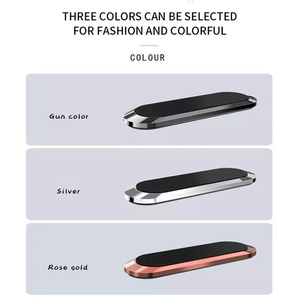 

rock magnetic car phone holder metal mini strip shape stand universal for iphone samsung xiaomi wall office bedroom gps bracket