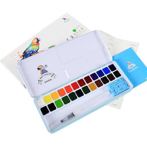 

24/36 colors solid watercolor paint set pigment for student and artist