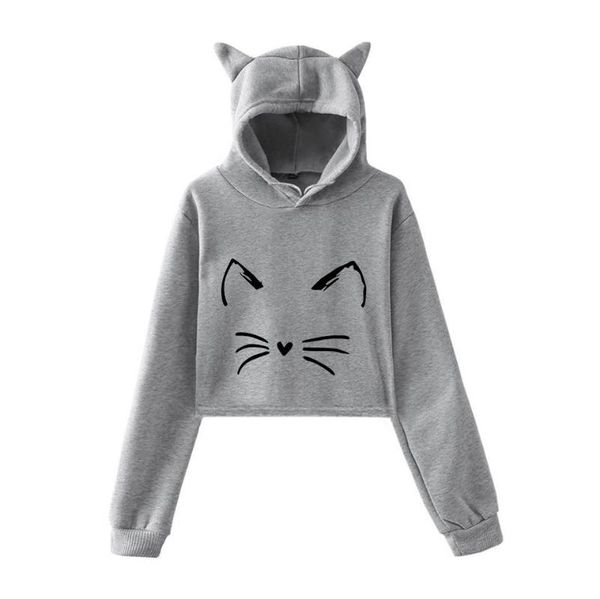 

women's hoodies & sweatshirts 2021 autumn women sweatshirt kawaii clothes fashion lumbar print pullover hoodie with hood plus size ly27, Black