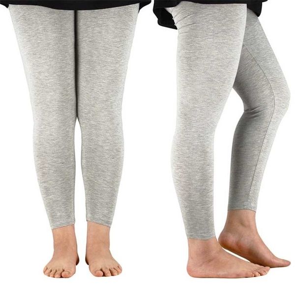 AZUE Casual Leggings da donna Allenamento Fibra di bambù Alta elasticità Donna Plus Size 7XL Pantaloni Fitness Slim 211221