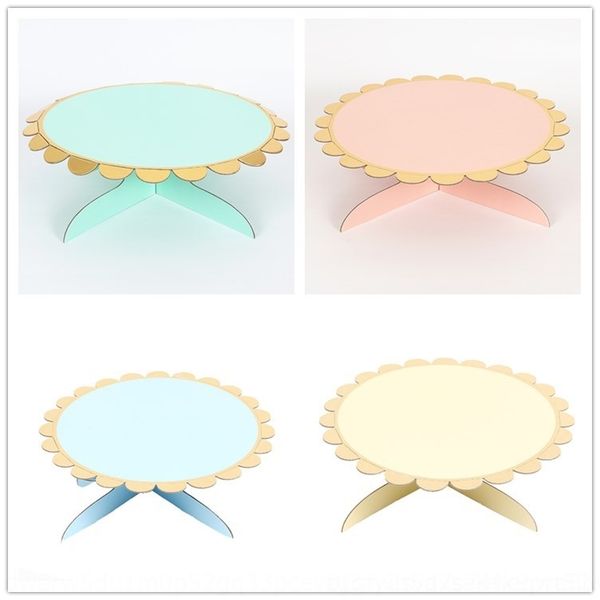 

t3wcu gilding dessert paper layer tray rack disposable single cake decorative table tray dessert cake monochrome5jsyu