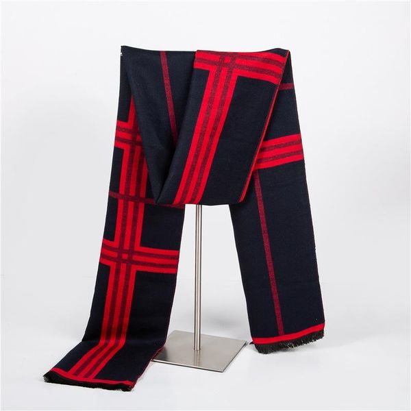 

new men's scarves korean winter warm imitation cashmere scarves men plaid men's