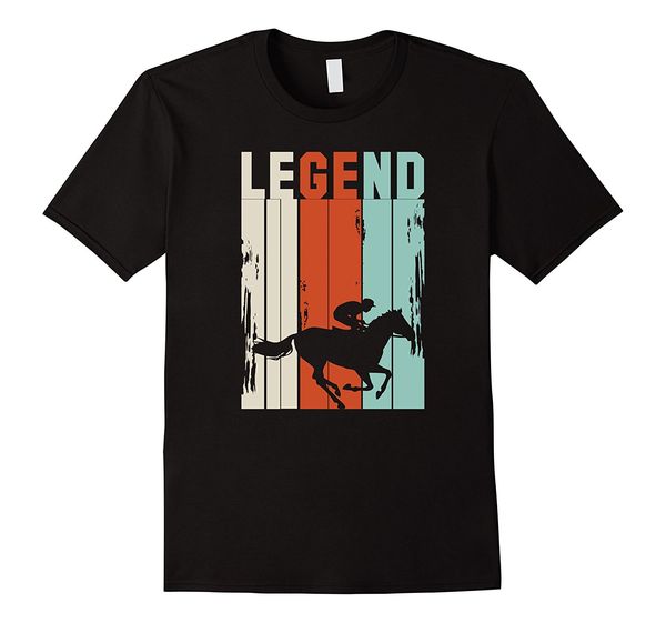 

спорт vintage лошадь гонки футболка легенда tee жокей рубашка мужчина марк clothihng лучшего качество мода мужчина футболка хлопок тис