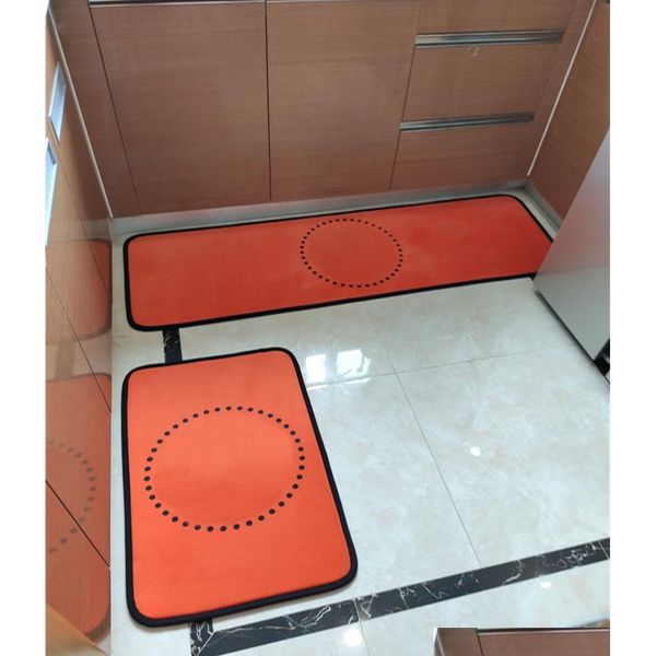 

orange hipster mats bathroom kitchen two-piece set carpets indoor non-slip absorb water mute balcony bath mats qylzmy bwkf