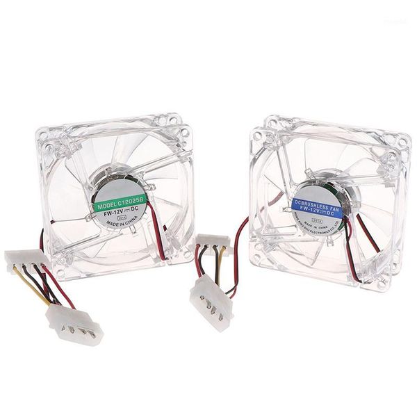 

4pin pc computer fan 80mm 8025 8cm silent dc 12v led luminous cooling fan1