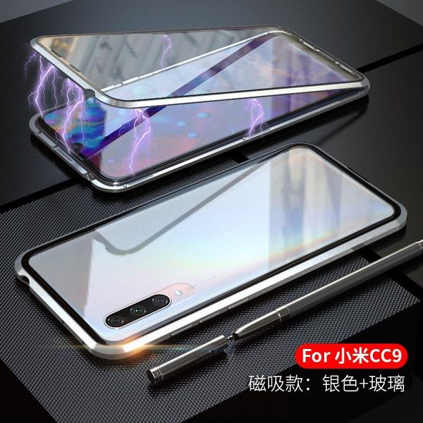

magnetic case for xiaomi mi cc9 cc9e mi 9 9se dual side tempered glass 360 degree cover metal bumper shell for h sqcylk