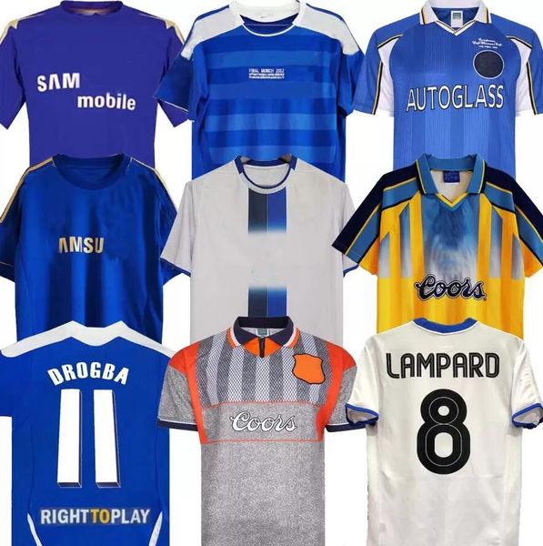 Maglia da calcio retrò 2011 Lampard Torres Drogba 11 12 13 Finale 94 95 96 97 98 99 Maglie da calcio Camiseta Crespo WISE 03 05 06 07 08 COLE ZOLA Vialli GULLIT 1982 1980