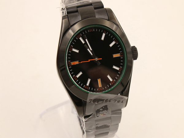 

new style u1 automatic movement men watch black face sapphire crystal 316 stainless band watch, Slivery;brown