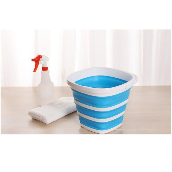 

folding bucket camping car washing bucket household items sile large capicity bucket 10l kitchen items fishin bbyfmr