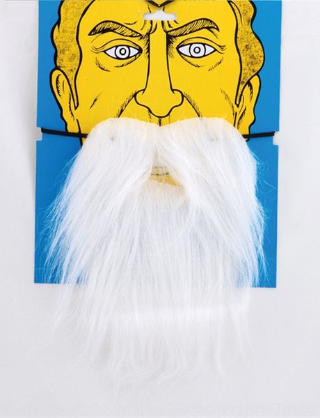 

sfzfq old fake christmas grandfather's beard performance man's beard children's day funny dress props and props up annual and