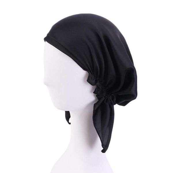 

beanie/skull caps turban night cap, triangle elastic ladies' color home solid hat y7a4, Blue;gray