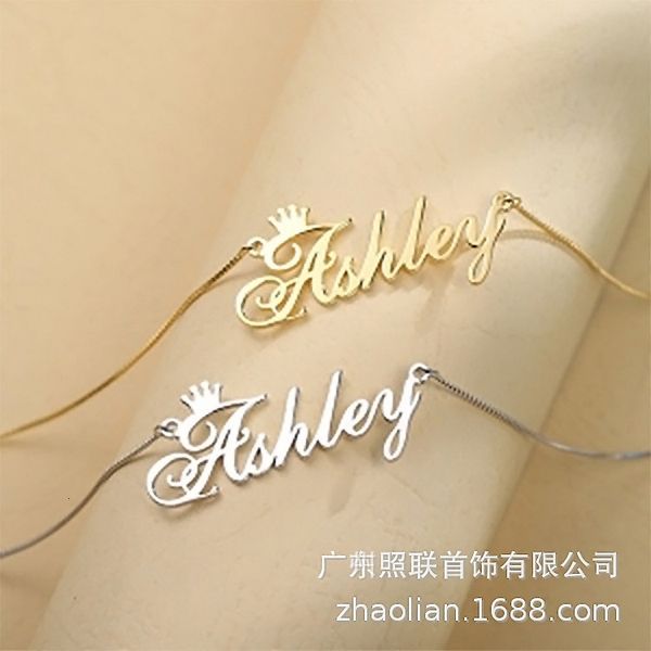 

necklace s925 sterling silver luxury letter personality name jewelry net red fashion pendant