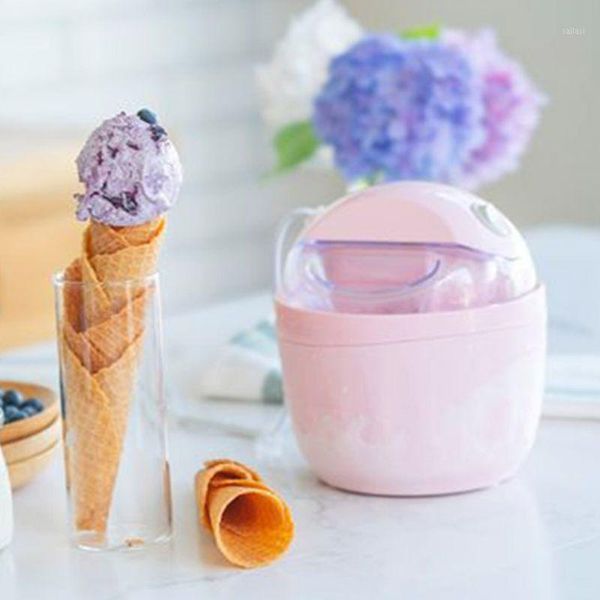 

mini portable 500ml 220v home automatic diy ice cream machine dessert maker tool1