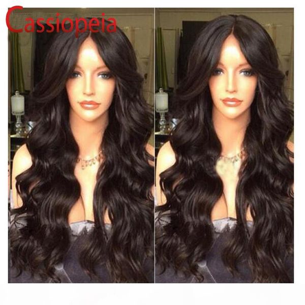 

8a grade virgin brazilianthick human hair wig 130 density unprocessed full lace wig human lace front wig with baby hair, Black;brown